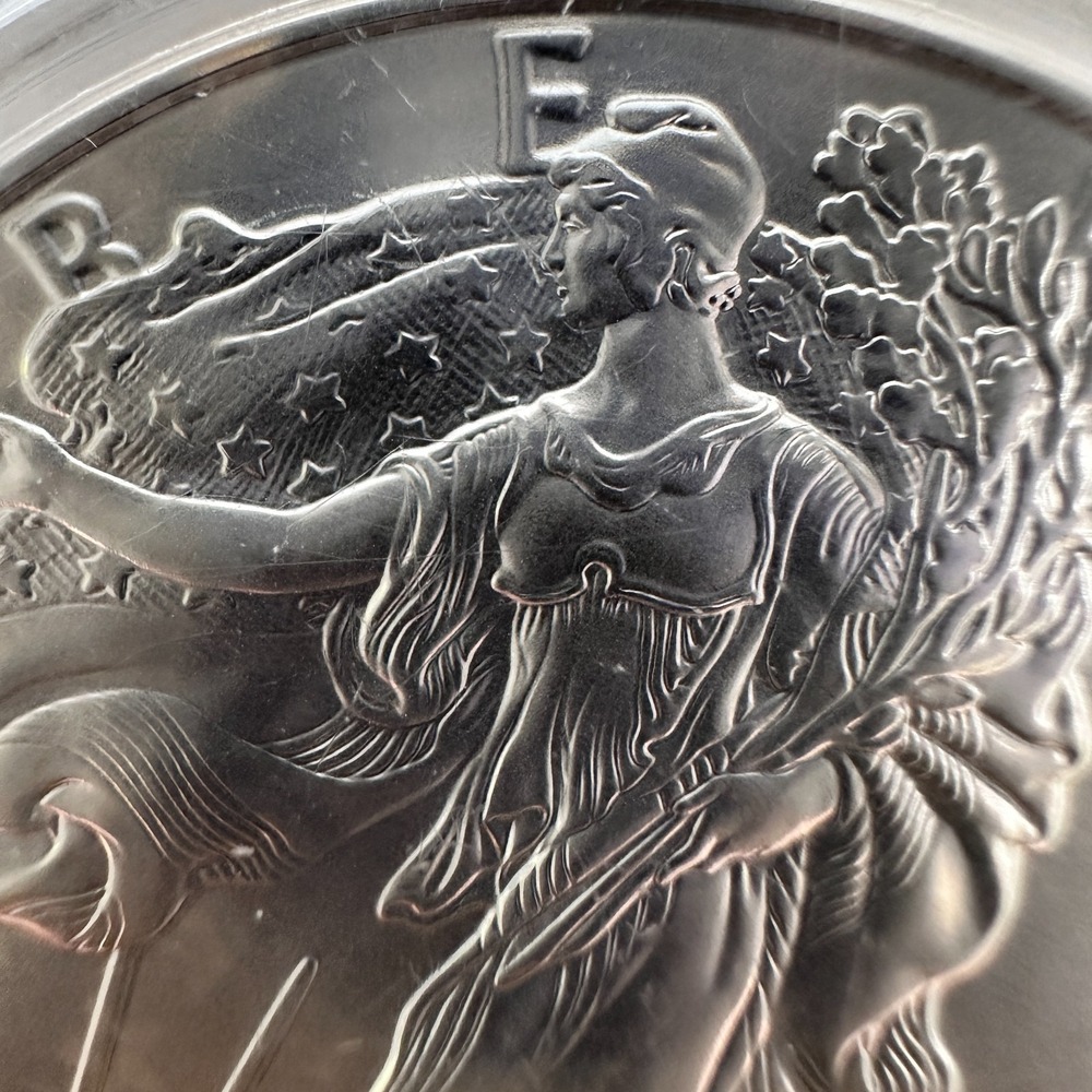 2017 (S) $1 Silver Eagle PCGS MS69 Premier Label Struck @ SF Mint "Near Perfect" - Picture 7 of 16
